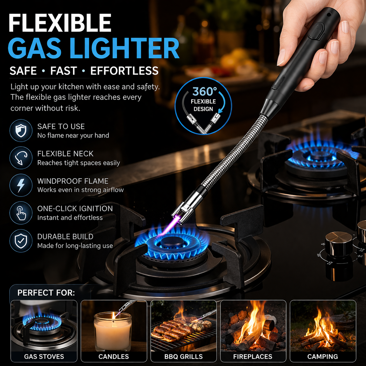 TitanBeam Rechargeable Type-C Arc Lighter