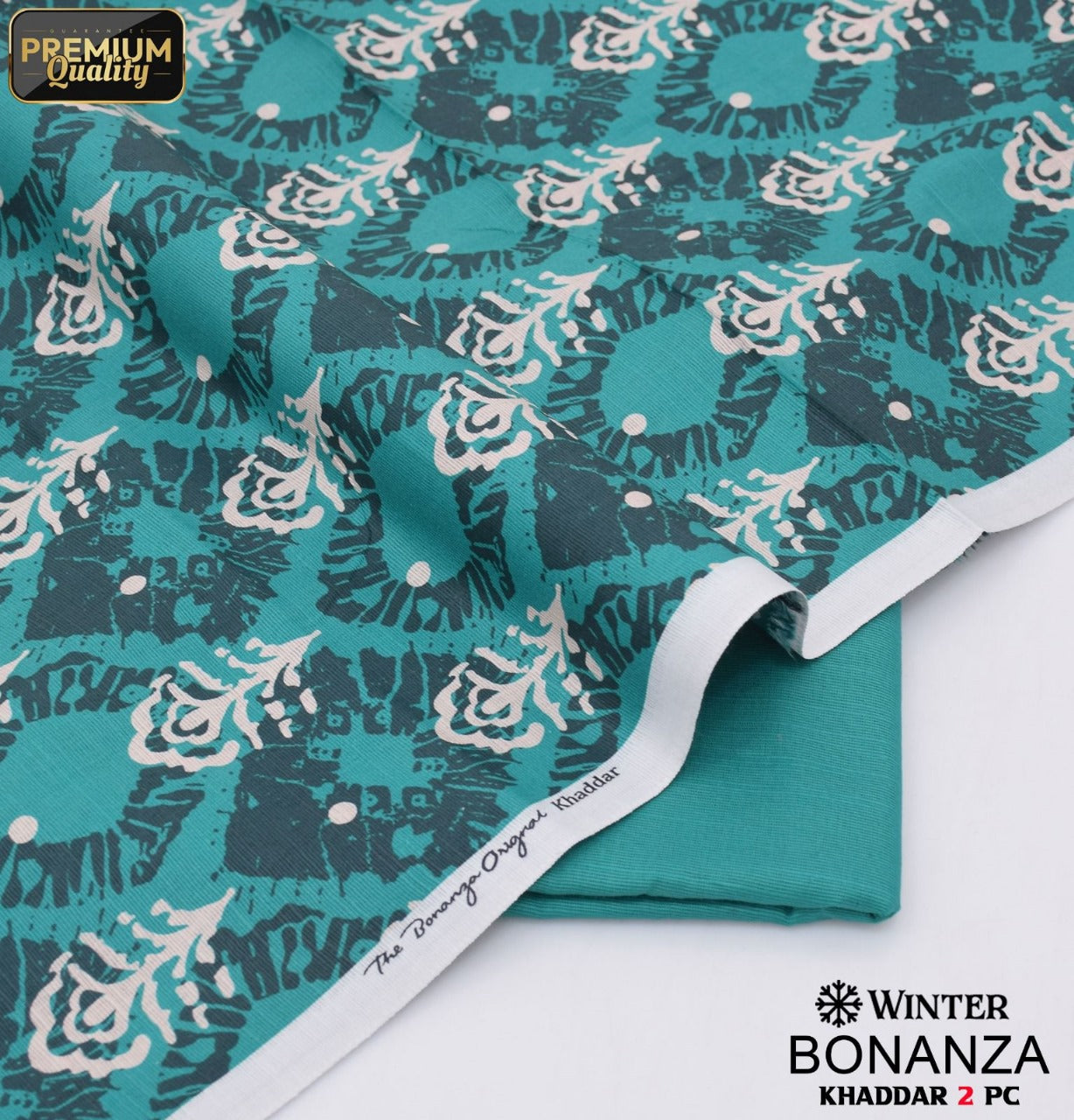 Turquoise/ Ferozi Bonanza 2-Piece Khaddar Suit -Winter Collection