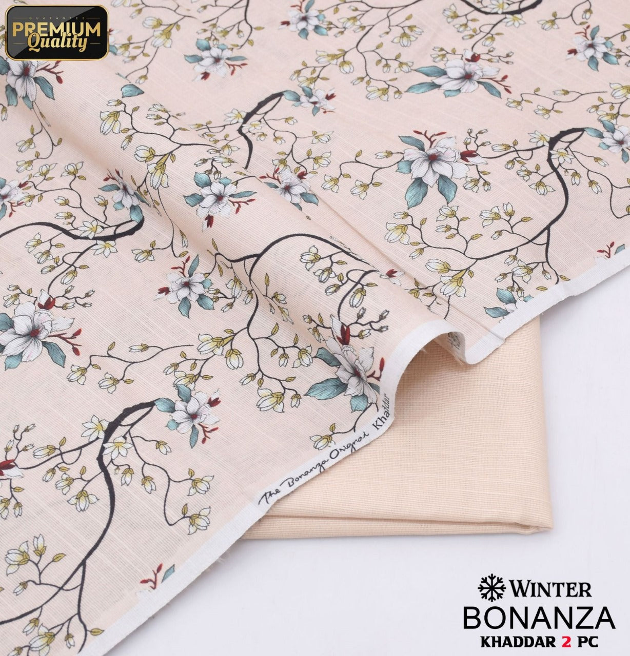 Skin | Floral pattern | Bonanza's khaddar 2pcs collection