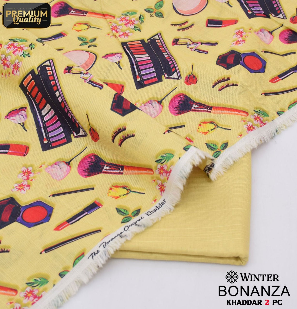 Groovy yellow design -Bonanza's khaddar 2pcs winter collection