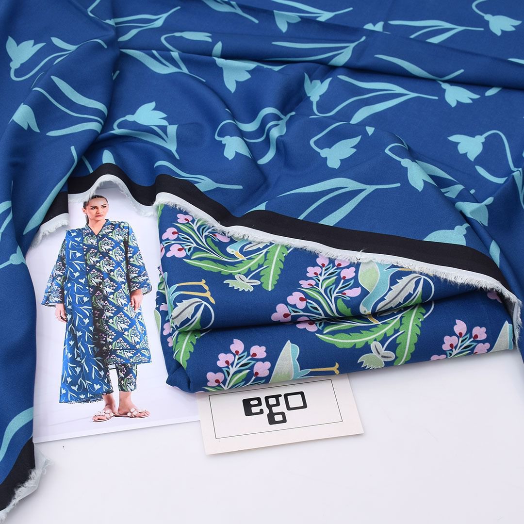 Ego Viscose 3-Piece Unstitched Winter Suit – Digital Printed Collection 2025