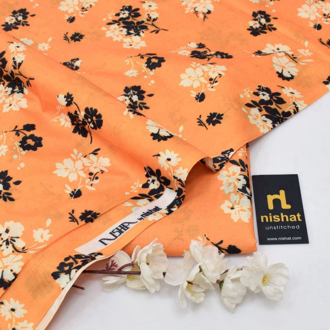Orange Nisha by Nishat Mid-Season Swiss 2-Piece Suit – Elevate Your Everyday Style"