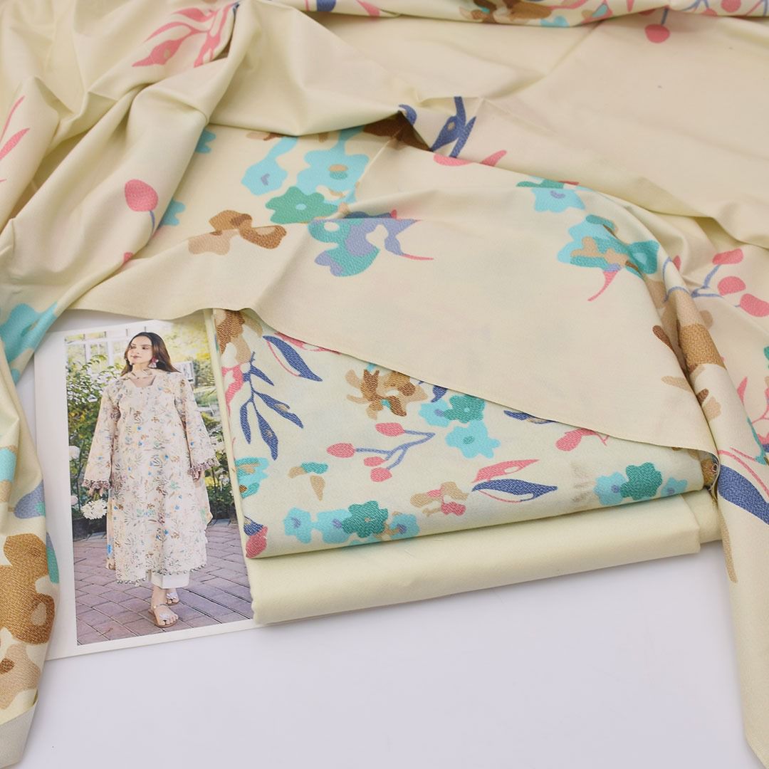 CRIMSON Beige Dhanak 3-Piece Suit – Winter Collection 2025