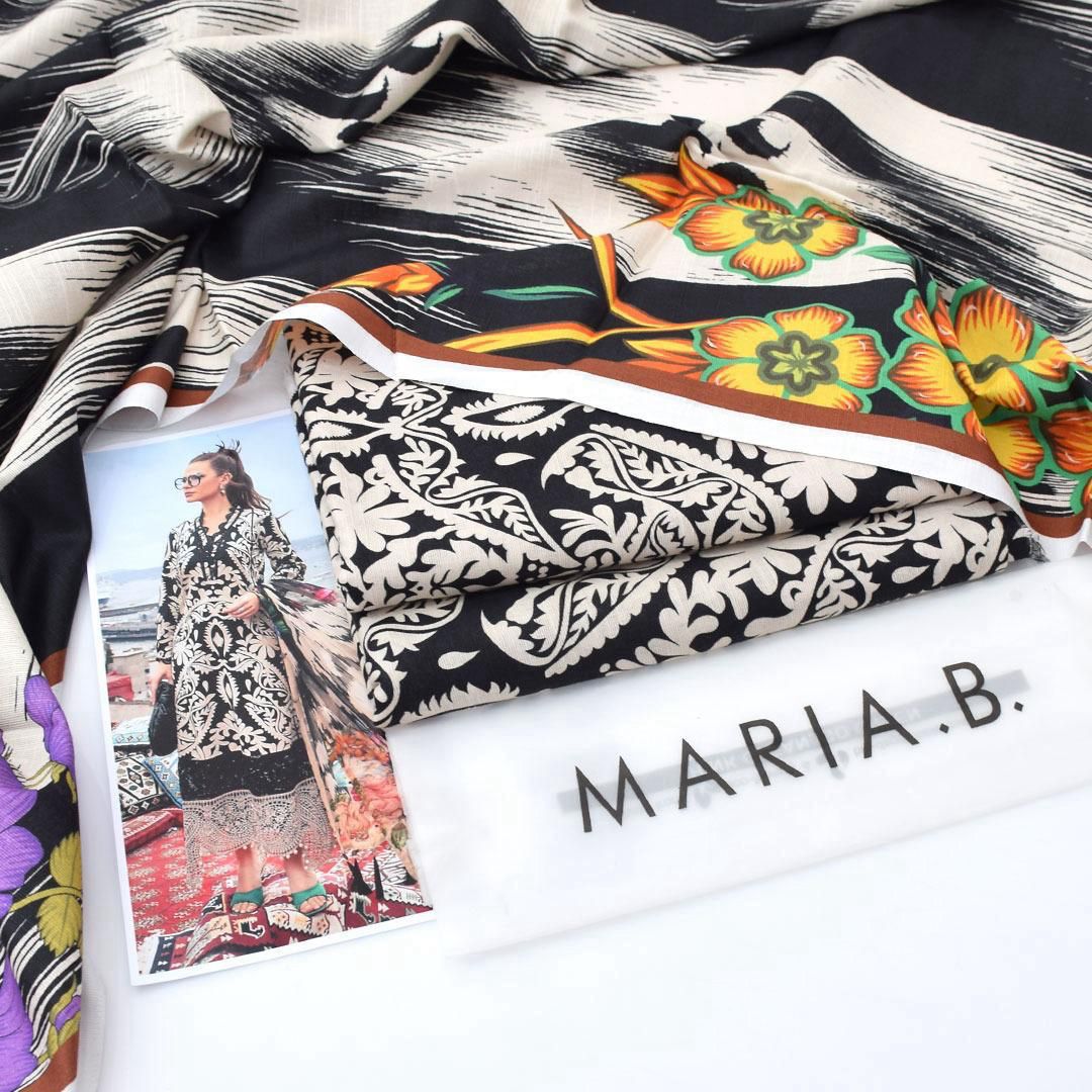 Skin & black | Maria.B Khaddar 3pcs collection