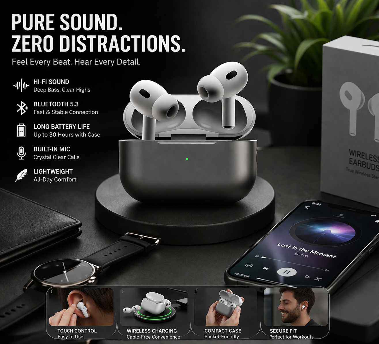 AirPods Air Pro A9 | ANC/ENC