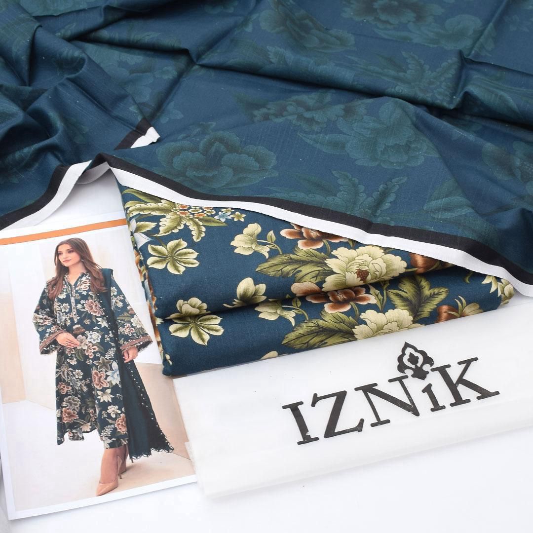 Khaddar stuff | dark teal | Iznik 2pcs winter collection