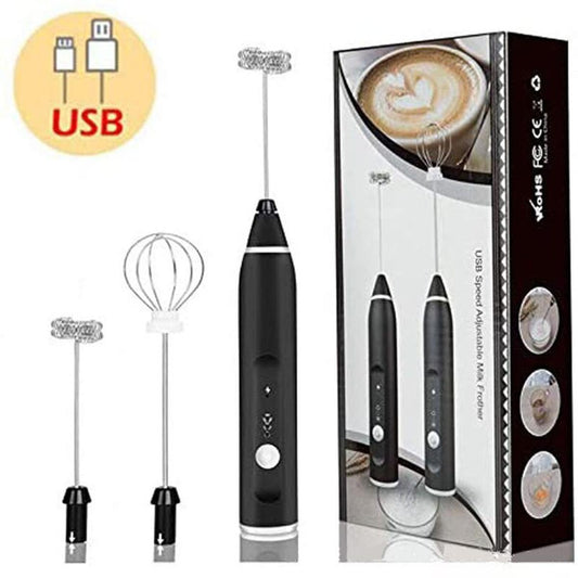 2-in-1 Rechargeable Milk Frother Wand