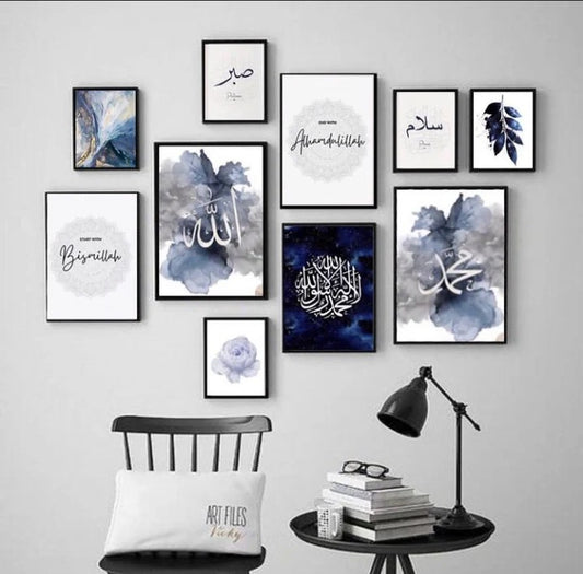 Wooden Photo Frame Set – 10 Pcs Assorted Sizes | Wall & Table Décor for Home & Office