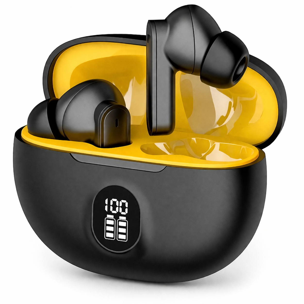 895B TWS Wireless Earbuds – Bluetooth 5.3, LED Display, Type-C Fast Charging, Stereo Sound with Mic (Android & iPhone Compatible)