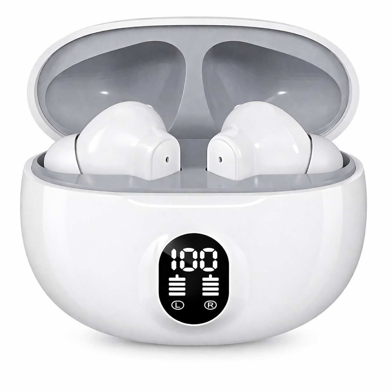 895B TWS Wireless Earbuds – Bluetooth 5.3, LED Display, Type-C Fast Charging, Stereo Sound with Mic (Android & iPhone Compatible)