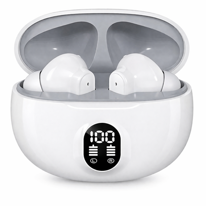 895B TWS Wireless Earbuds – Bluetooth 5.3, LED Display, Type-C Fast Charging, Stereo Sound with Mic (Android & iPhone Compatible)