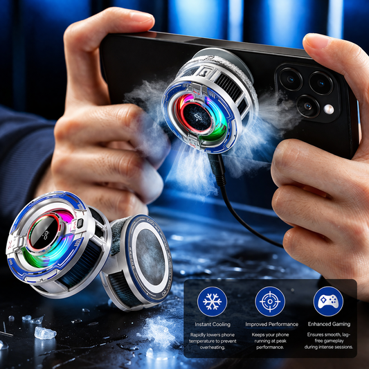 CX16 Magnetic RGB Mobile Phone Cooler – Fast Cooling Gaming Radiator for Smartphones