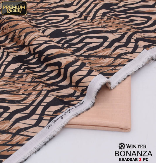 2-Piece Khaddar Suit | Skin colored | winter collection | Bonanza