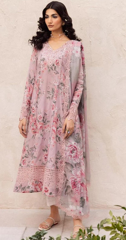 Iznik 3pcs khaddar collection | light pink