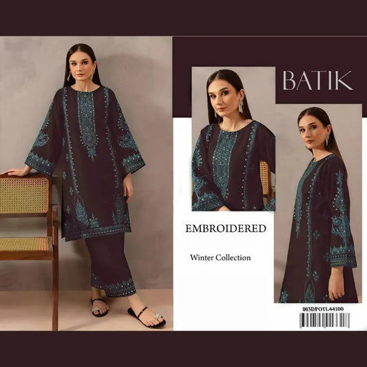 BATIK Dhanak Embroidered 2-Piece Suit