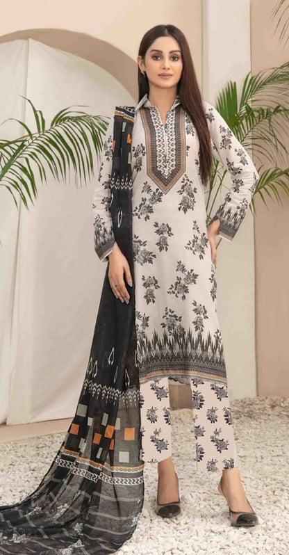 Iznik khaddar 2pcs collection | Winter wear | black & beige