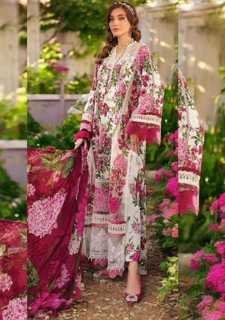 Floral pattern | Maria.B khaddar 3pcs collection