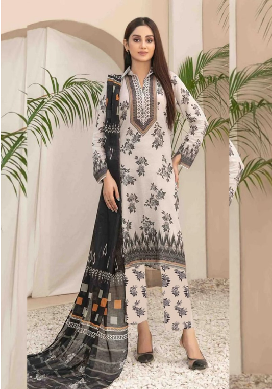 Iznik khaddar 2pcs collection | Winter wear | black & beige