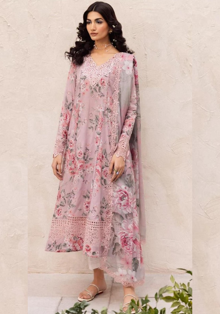 Iznik 3pcs khaddar collection | light pink