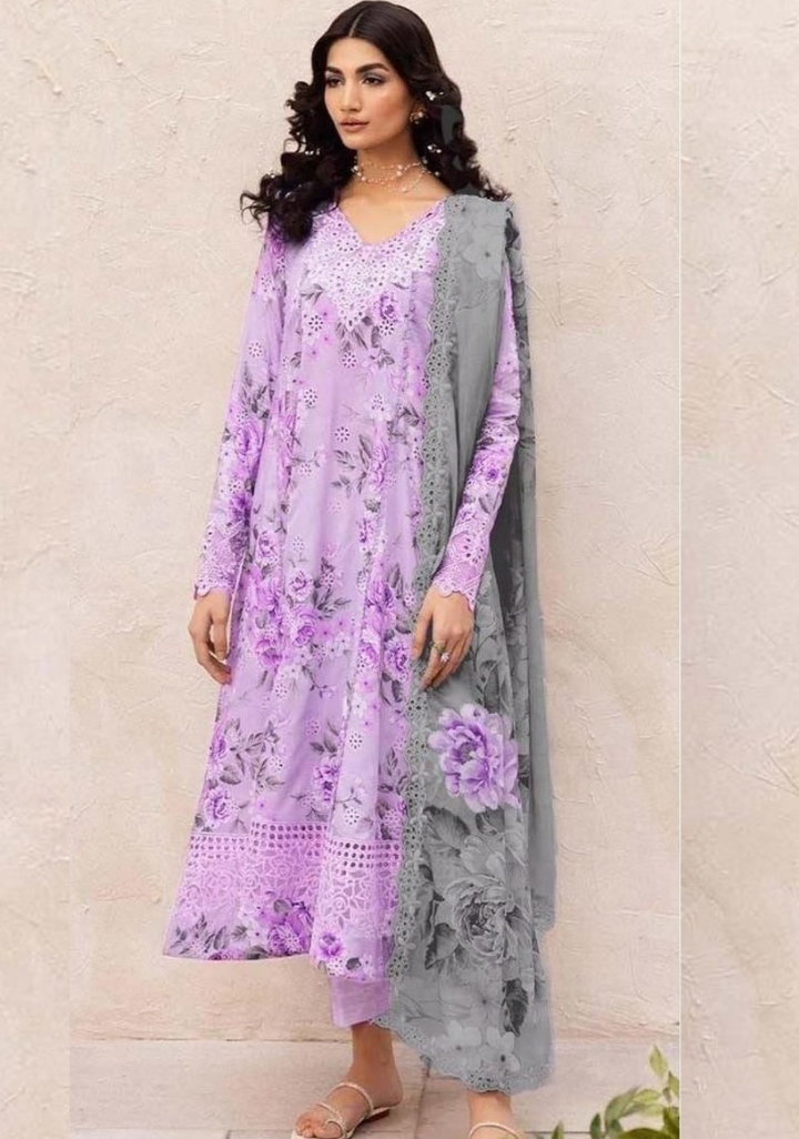 Iznik 3pcs khaddar collection | pastel lavender