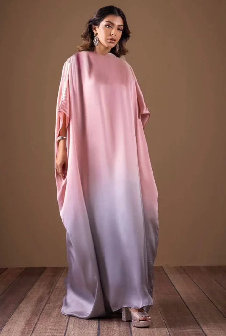 Light pink Tie & Dye Digital Printed 3-Piece Suit – Shamooz Silk Elegance