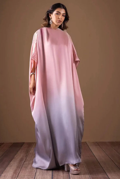 Light pink Tie & Dye Digital Printed 3-Piece Suit – Shamooz Silk Elegance