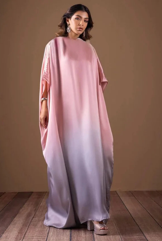 Light pink Tie & Dye Digital Printed 3-Piece Suit – Shamooz Silk Elegance