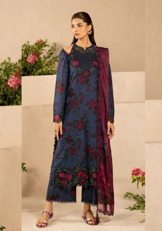 Light purple | IZNIK | Premium Lawn Suit 3pc