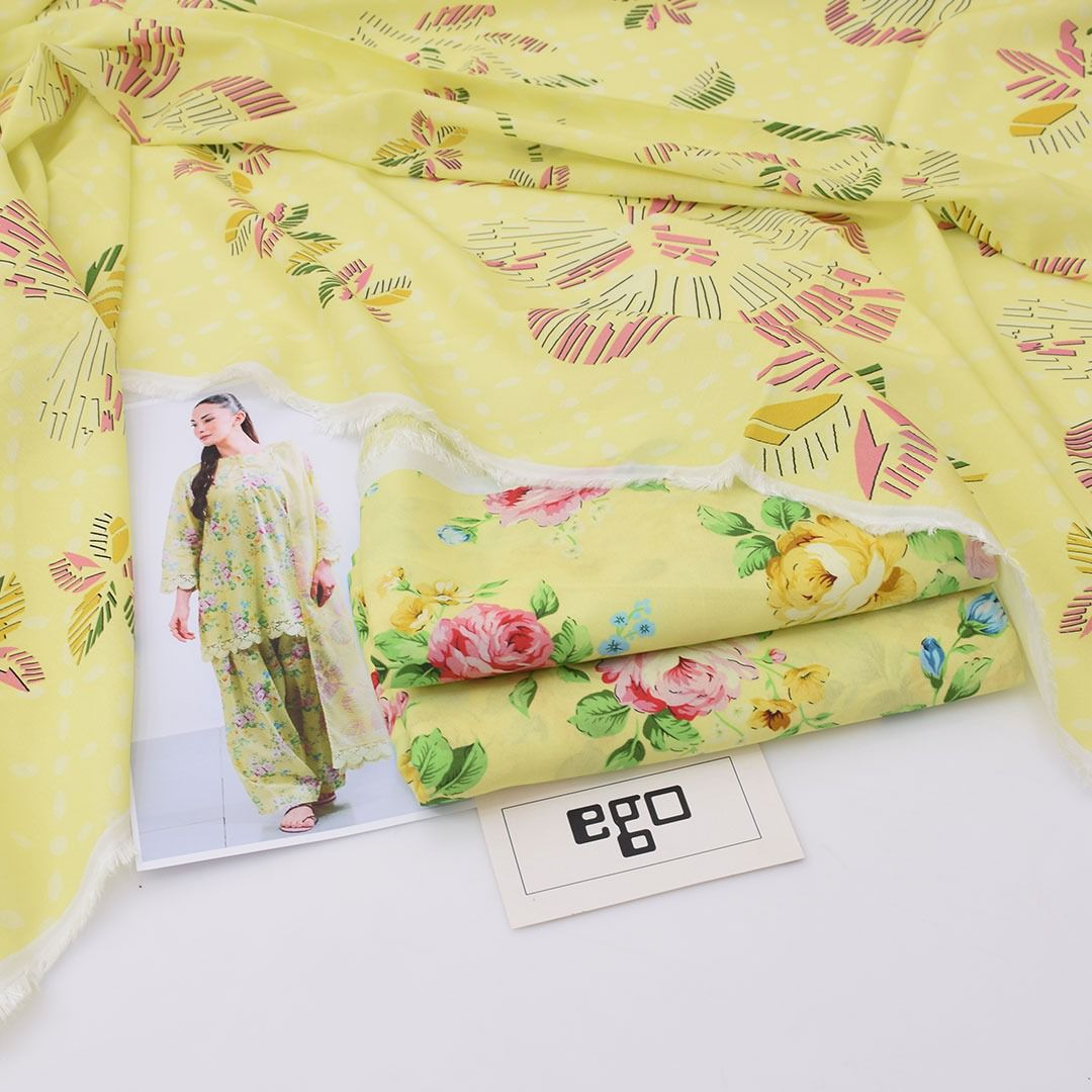 Ego Viscose 3-Piece Unstitched Suit – Digital Printed Winter Collection 2025