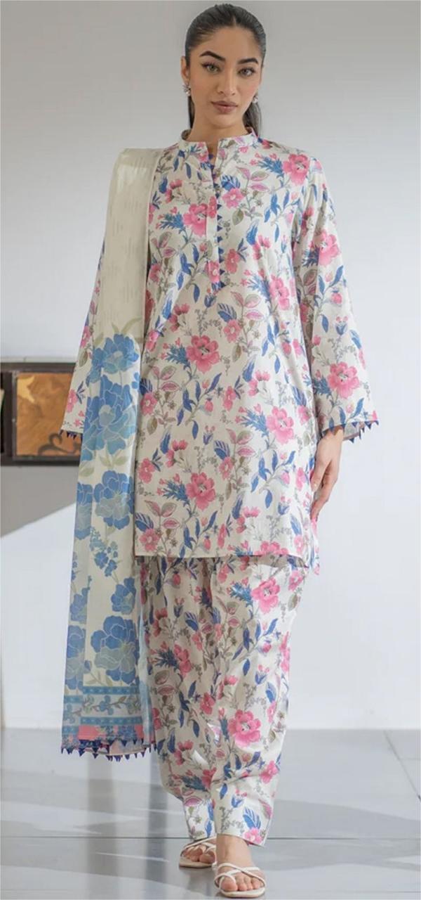 Ego Viscose 3-Piece Suit – Digital Printed Shirt, Trouser & Dupatta | Winter Collection 2025