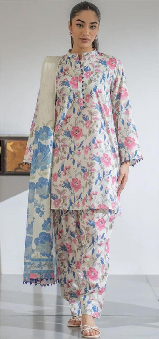 Ego Viscose 3-Piece Suit – Digital Printed Shirt, Trouser & Dupatta | Winter Collection 2025
