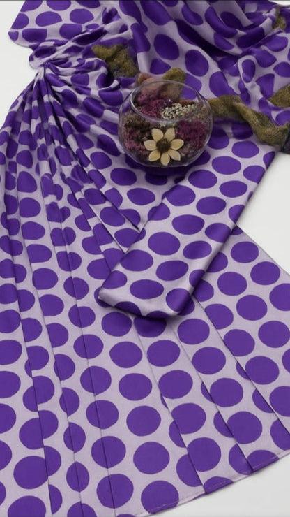 Purple  Printed 3-Piece Suit – Shamooz Silk Elegance