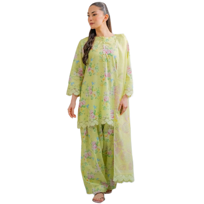 Ego Viscose 3-Piece Unstitched Suit – Digital Printed Winter Collection 2025