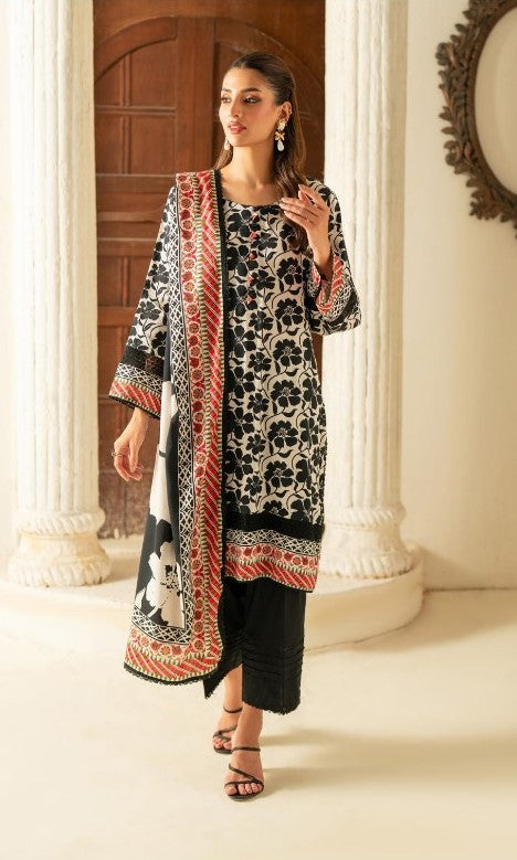 Salina 3pcs Linen suit | Summer collection | Beige & black