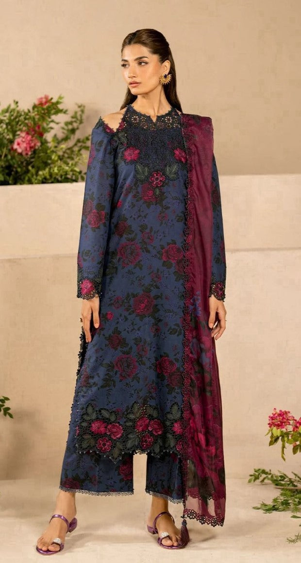Light purple | IZNIK | Premium Lawn Suit 3pc