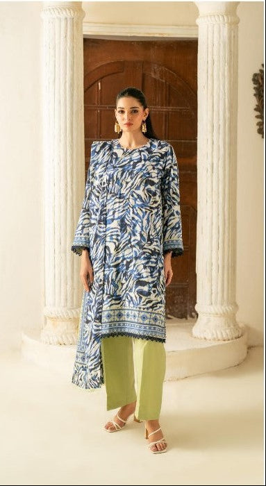 Summer collection | 3pcs suit | Salina | Blue and white
