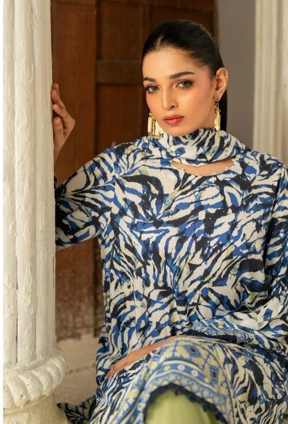 Summer collection | 3pcs suit | Salina | Blue and white
