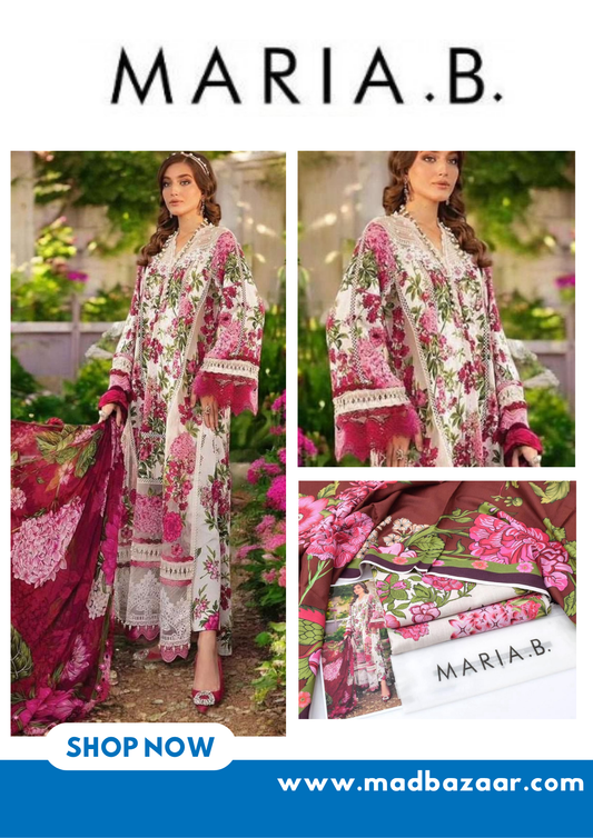 Floral pattern | Maria.B khaddar 3pcs collection