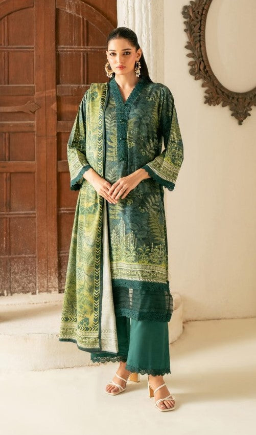 3pcs suit of Salina's summer collection | Dark forest green
