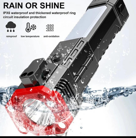 Super Bright Mini LED Flashlight – Portable Waterproof Torch with 3 Light Modes (High, SOS, COB)