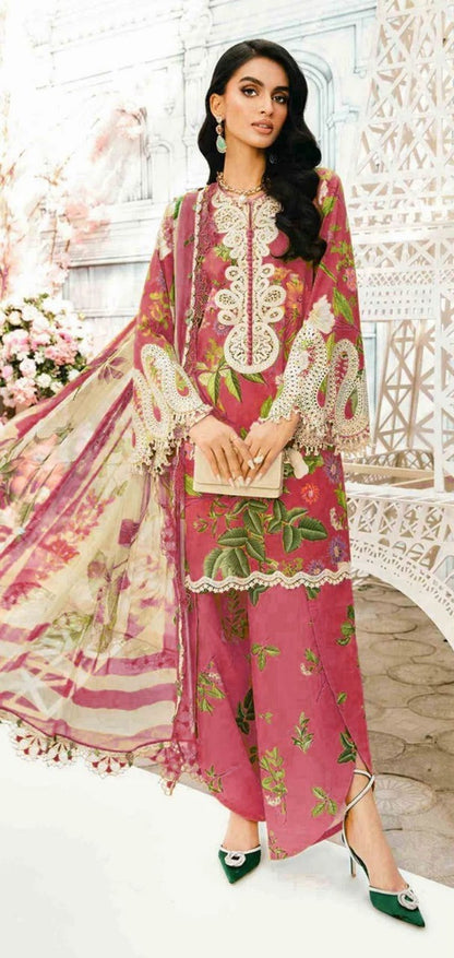 Baby Pink | Maria.B | Premium Lawn Suit 3pc