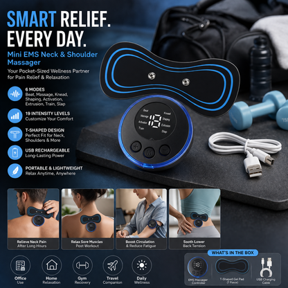 AuraRelief Rechargeable Mini Butterfly EMS Massager