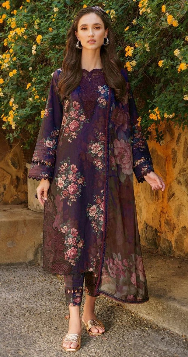 Puple Premium Lawn Suit 3pc | Iznik
