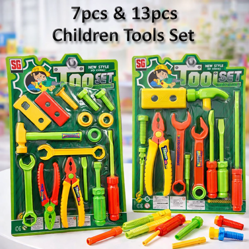 Kids Toy Tool Set (7PCS / 13PCS) – Educational DIY Repair Kit for Children (Safe & Fun Learning Tools)