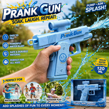 Prank Gun Mini Water Blaster Toy – Portable Summer Splash Fun for Kids & Adults