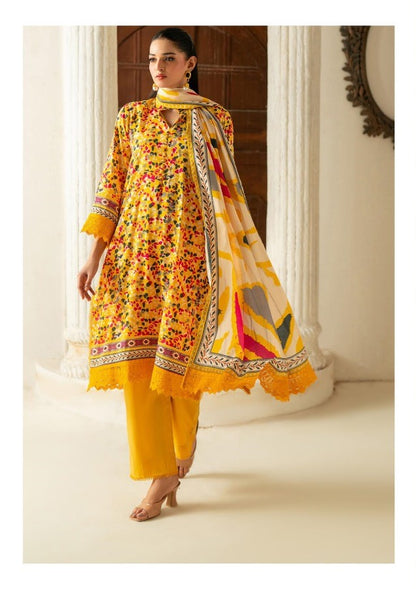 Linen 3pcs suit | Bright yellow | Salina's summer collection