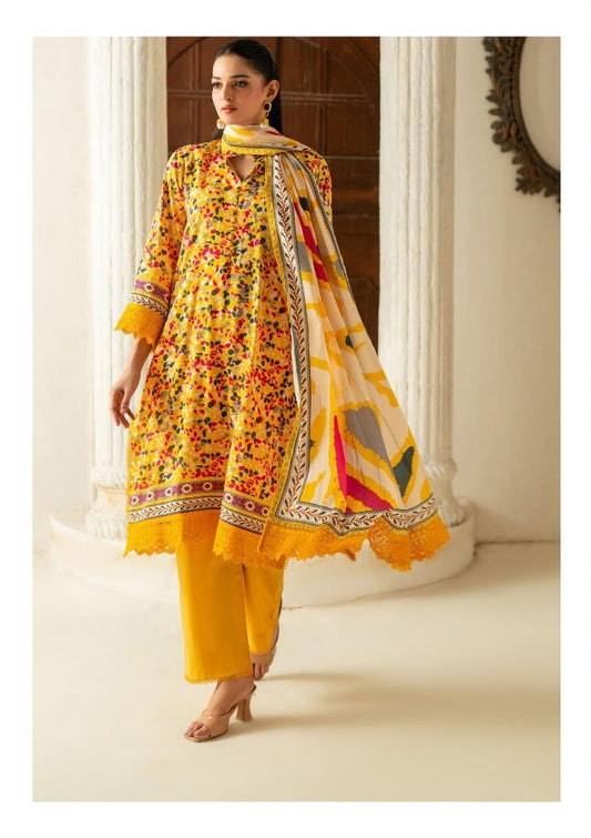 Linen 3pcs suit | Bright yellow | Salina's summer collection