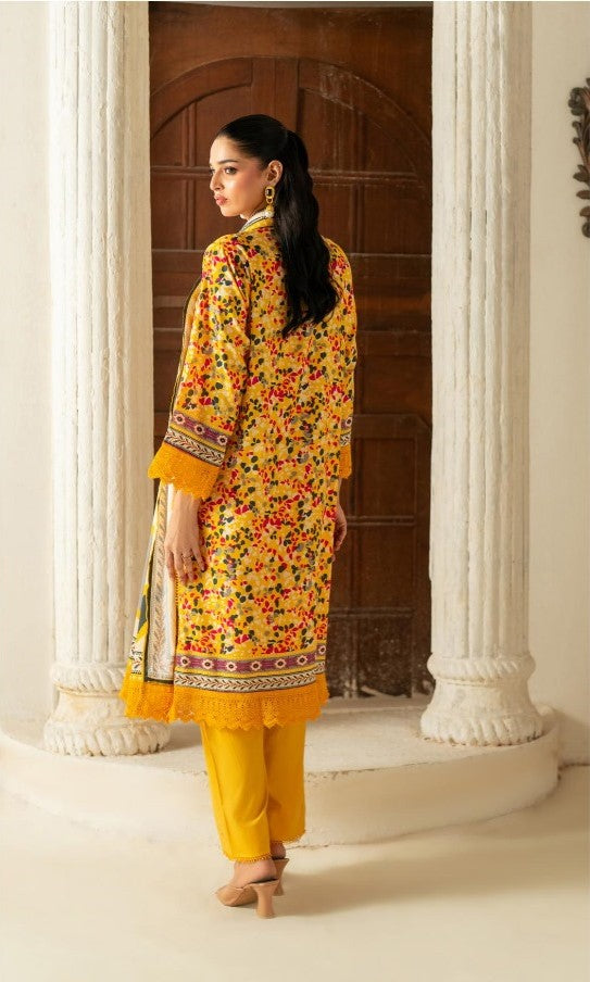 Linen 3pcs suit | Bright yellow | Salina's summer collection